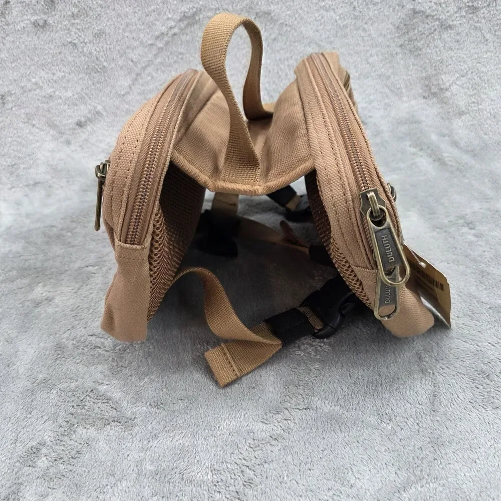 Duluth Trading Company Fire Hose Dog Saddle Bags Harness Brown/Tan Size Medium